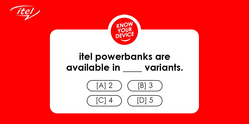 itelNigeria's tweet photo. Can you guess the answer right? Share with us in the comments section.
#KnowYourDevice
#EnjoyBetterLife https://t.co/c5N4gJm3bq
