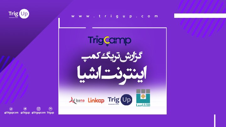 اولین تریگ‌کمپ استارتاپی اینترنت اشیا به همت  تریگ‌آپ و همکاری مجموعه‌های شناسا، بانا و لینکپ در حال برگزاری است.
به گفته دبیر اجرایی رویداد: از  ۲۵ شرکت‌کننده در این رویداد ۸ تیم تشکیل شده است که در حال کار روی ایده خود هستند.
#تریگ_کمپ 
<a href="/trigupcom/">TrigUp</a> 
<a href="/ShenasaVC/">Shenasa VC</a> 
<a href="/linkap_official/">Linkap</a>