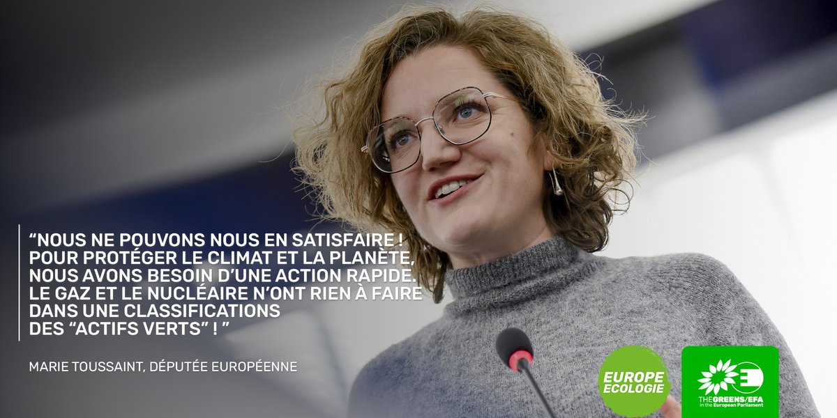 Alors si ces activités ne sont, pour le moment, pas incluses, le combat se poursuit dans les couloirs européens pour que cela change et la Commission semble avoir entériné que le nucléaire et le gaz seront bel et bien intégrés à la  #taxonomie à travers un nouvel acte délégué. 4/