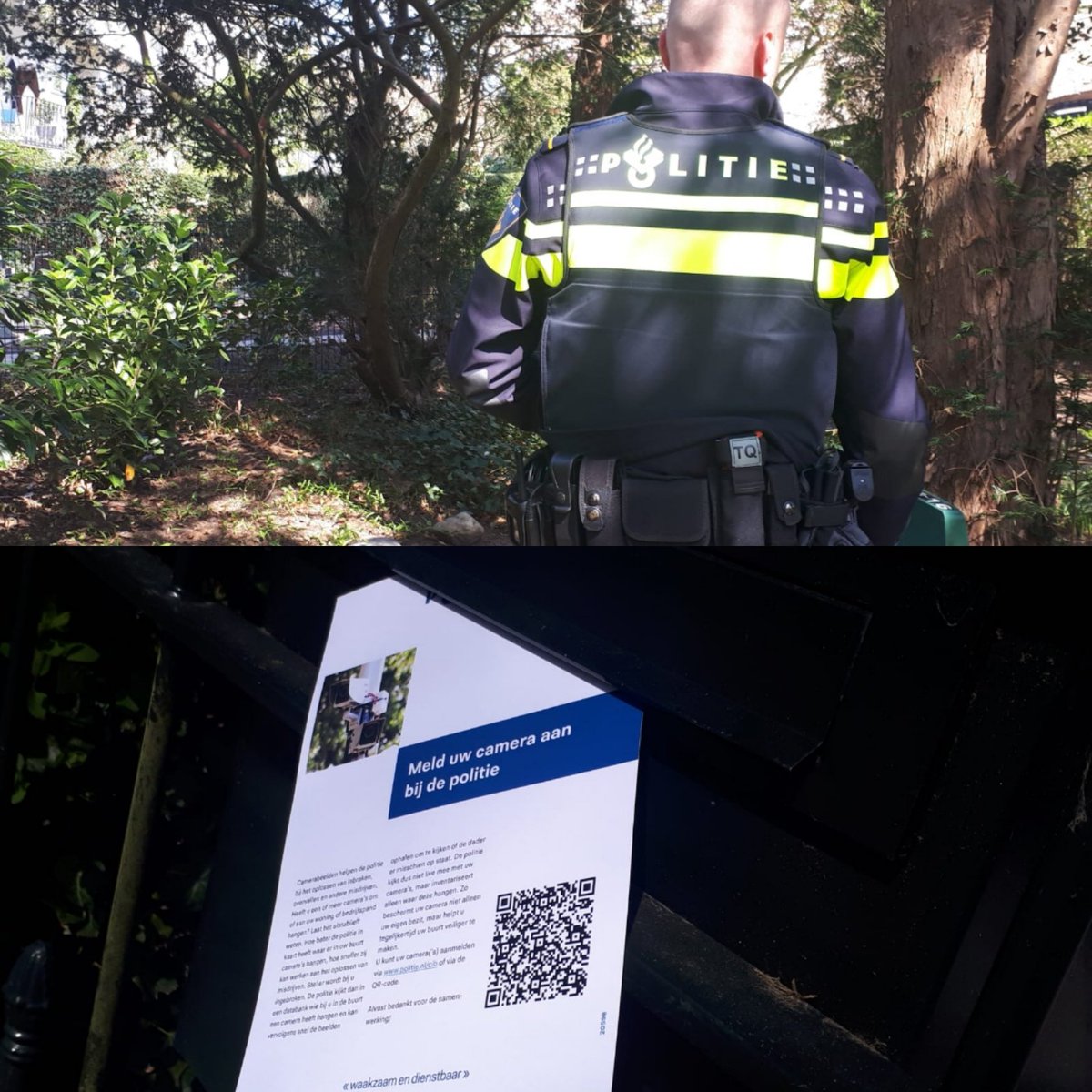Vandaag is er gestart met flyeren voor camera in beeld. Heeft u uw camera al aangemeld? Ook een ring deurbel kan aangemeld worden! Voor meer informatie politie.nl/cib #camerainbeeld #trompenberghilversum #hilversummediastad #veiligwonen #ringdeurbel