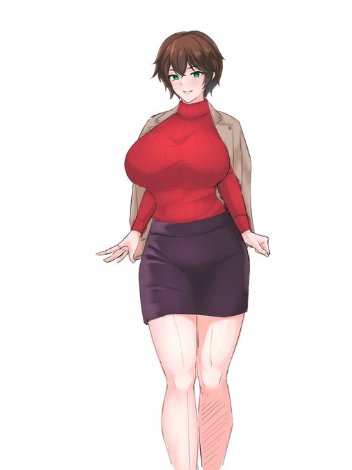 水彩ブラシでカラーラフ描いてみたけどパッとしないなぁ...
色置きするの楽しいけど結局今回もアニメ塗り決定 