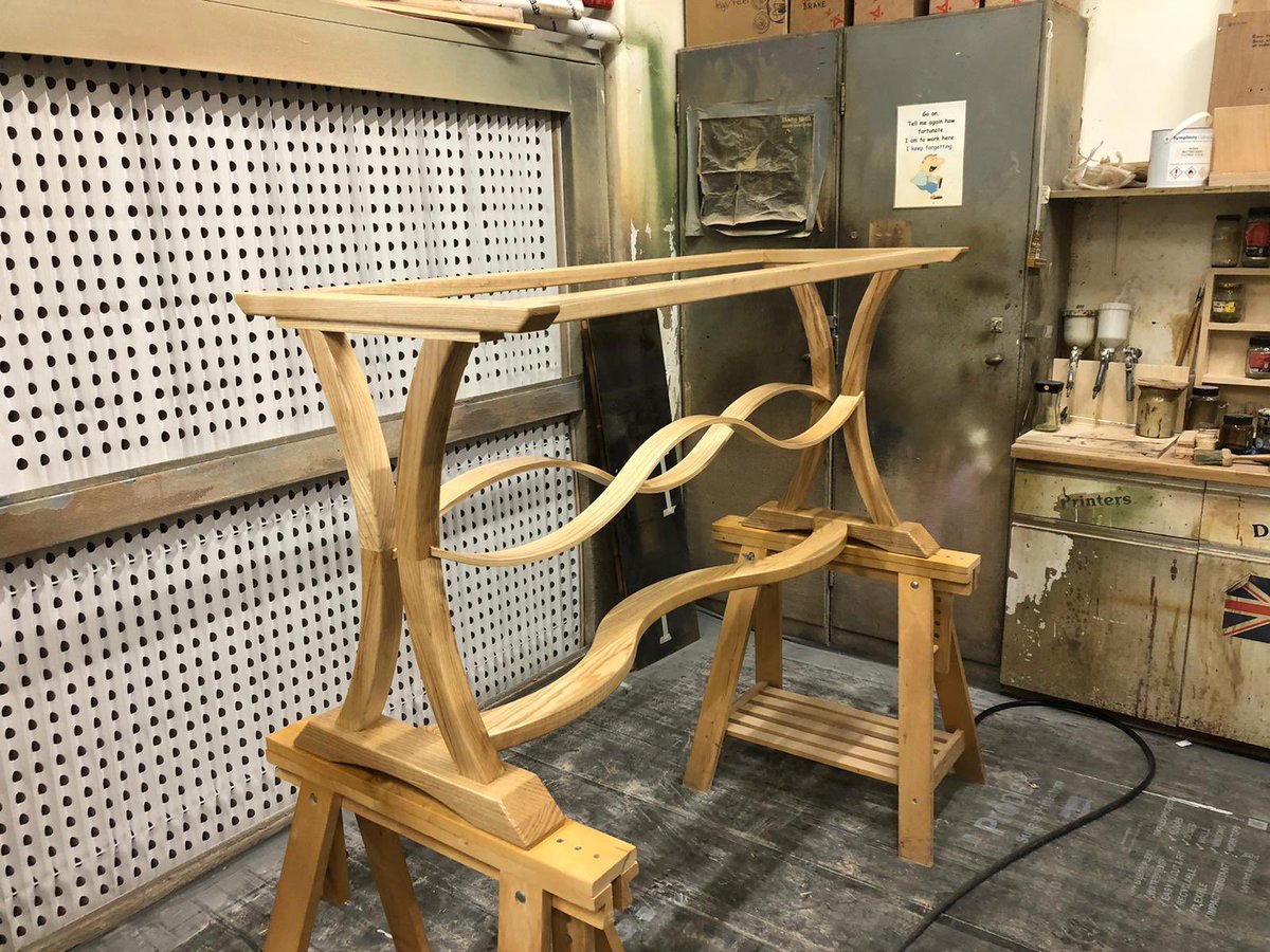 didacltd's tweet photo. Table with resin through it made by apprentice Oliver as his final piece for his L3 Furniture Apprenticeship. https://t.co/VS9vYOq8s5