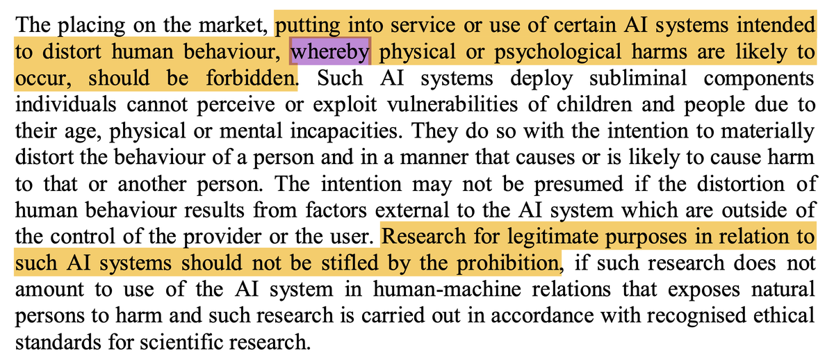 Research on the techniques of misusing AI should be accepted. So Cambridge Analytica-style approach is okay?  #AIRegulation