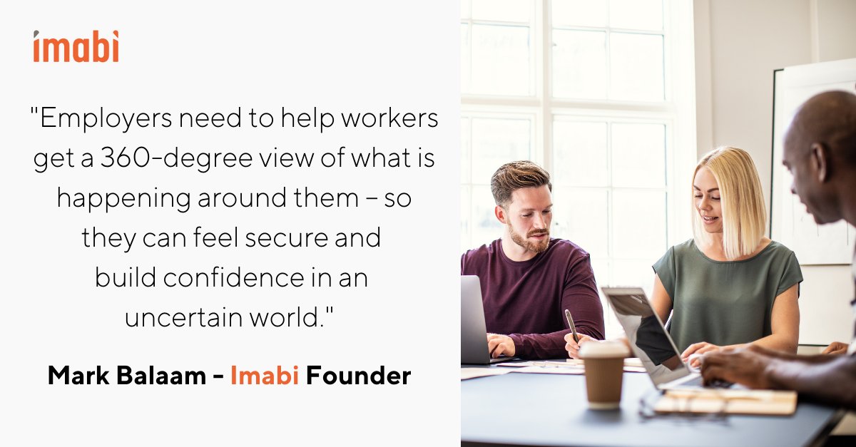 For the last 12 months we have been working in protective bubbles, and now face the prospect of everyday life. Imabi founder &amp; CEO, <a href="/mark_balaam/">Mark Balaam</a>, discusses how companies can bring workers back feeling #safe, informed and in control. Read now <a href="/theHRDIRECTOR/">theHRDIRECTOR</a> ow.ly/HPMJ30rFg9d