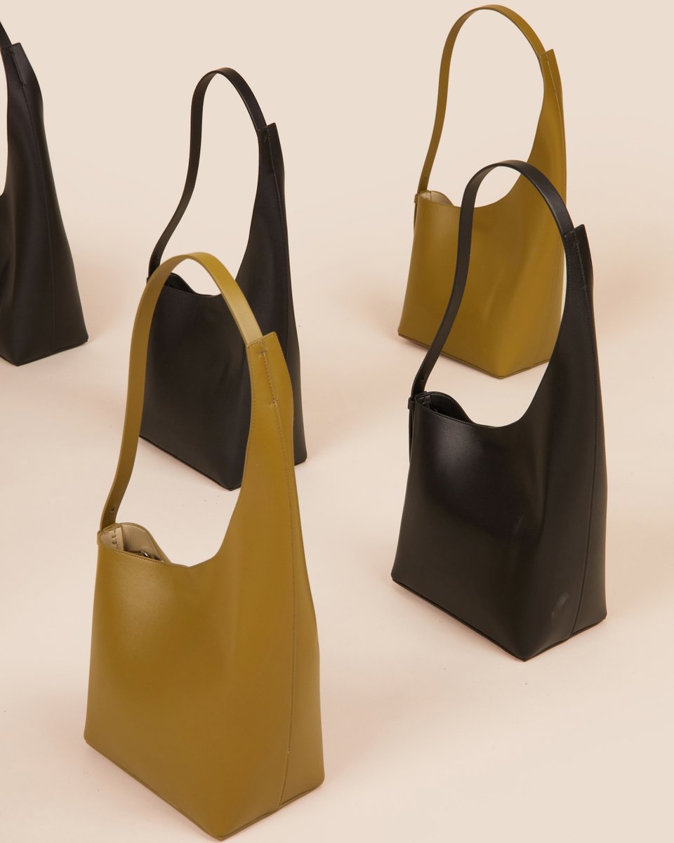 Demi Lune Asymmetrical Mini Bucket Bag