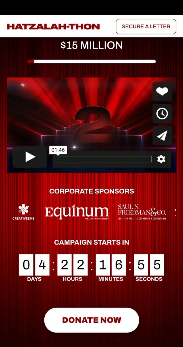 We are honored and truly blessed to have Equinum, LLC once again participate in this year's #hatzalathon

Please visit hatzalahthon.com and help raise $15,000,000 for #hatzala organizations around the world.