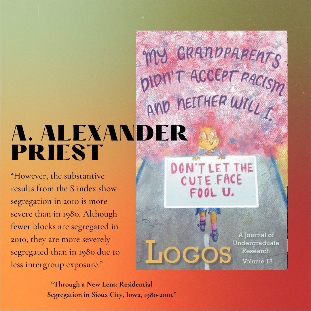 LOGOS_Research's tweet image. Check out this intriguing piece in our latest LOGOS volume. In this study, Priest explores segregation over a thirty-year period in Sioux City, Iowa. Visit our website to read more! #published
