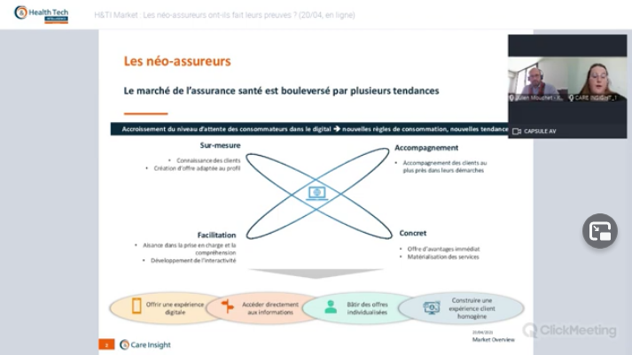 #HealthTech [REPLAY] <a href="/FFA_assurance/">FFA Assurance</a> <a href="/avec_alan/">Alan</a> <a href="/OtherwiseFR/">Otherwise</a> <a href="/Koversmutuelle/">KOVERS mutuelle</a>👋Vous avez loupé la présentation de l'étude H&amp;TI MARKET « Les néo-assureurs ont-ils fait leurs preuves ? », avec Julien Mouchet @QapeJulien ? Retrouvez la vidéo du live sur H&amp;TI 👉healthandtech.eu/fr/article/vie…