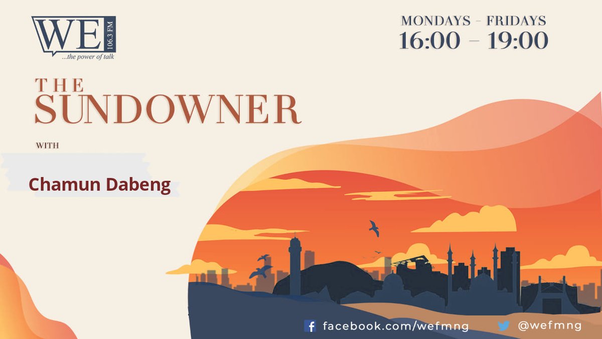 wefmng's tweet photo. IT’S TIME FOR THE SUNDOWNER ON @WEFNG JOIN @CHAMUNDABENG ON A RIDEALONG SHE TAKES YOU ON A SMOOTHE RIDE WITH GREAT MUSIC, GREAT DISCUSSIONS AND MUCH MORE!
#MUSIC #FROMTHEPOT #TODAYINHISTORY #FAMOUSBIRTHDAYS #THEPOWEROFTALK https://t.co/Z6qitbcSgN