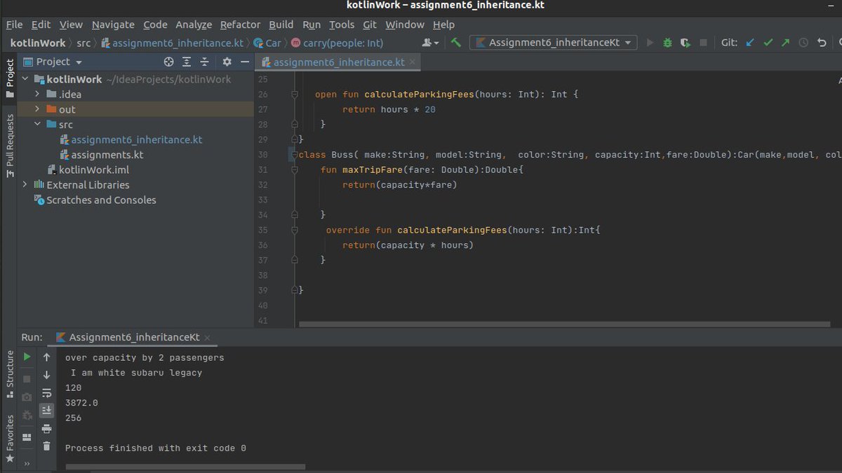 GillyOluoch's tweet image. Been a minute,day 7 of 100 days of code learnt about inheritance and overriding in Kotlin enjoyed coding this.
#100daysofcodechallenge 
#womenincode
#codeHive2021