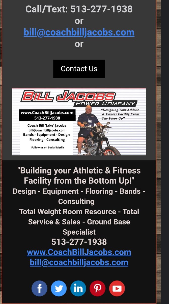 The_Workout's tweet image. youtu.be/U4gU5996ZUY
Better call Bill
513-277-1938 
#performancetraining #Strength #strengthtrainingworkout #strengthcoach #sportsscience #wheresDrTed #teamwork #teambuildr #teambuildrnation #strengthandconditioning #kettlebellworkout #battlingropes @OhioStateFB @QuinnBarham