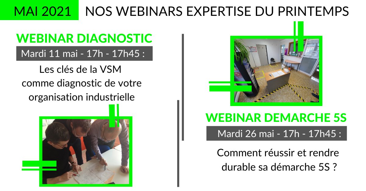 POP (@ecolepop) on Twitter photo Faites germer vos idées et vos projets en suivant les WEBINARS EXPERTISE POP du printemps🌼 🌹 !
- MARDI 11 MAI : La méthode de diagnostic VSM (Value Stream mapping) >> register.gotowebinar.com/register/34221…
▶️ MERCREDI 26 MAI : La démarche 5S >> register.gotowebinar.com/register/85943…
Places limitées ! Faites germer vos idées et vos projets en suivant les WEBINARS EXPERTISE POP du printemps🌼 🌹 !
- MARDI 11 MAI : La méthode de diagnostic VSM (Value Stream mapping) >> register.gotowebinar.com/register/34221…
▶️ MERCREDI 26 MAI : La démarche 5S >> register.gotowebinar.com/register/85943…
Places limitées !