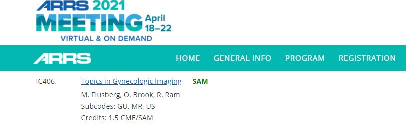 BIDMC Abdominal Imaging & Interventions (@bidmc_abdimg) on Twitter photo #ARRS21 attendees: Don't miss <a href="/olgabrook/">Olga R Brook, MD, FSAR, FSIR, FSABI, FESGAR</a> at 10:30 AM EST tomorrow, 4/22! In Course IC406, Dr. Brook will review various image-guided therapeutic approaches in gynecologic malignancies. <a href="/Jim_Rawson_MD/">Jim Rawson MD</a> <a href="/VChernyakMD/">Victoria Chernyak, MD MS FSAR FESGAR FACR</a> <a href="/ARRS_Radiology/">ARRS</a> #ARRS21 attendees: Don't miss <a href="/olgabrook/">Olga R Brook, MD, FSAR, FSIR, FSABI, FESGAR</a> at 10:30 AM EST tomorrow, 4/22! In Course IC406, Dr. Brook will review various image-guided therapeutic approaches in gynecologic malignancies. <a href="/Jim_Rawson_MD/">Jim Rawson MD</a> <a href="/VChernyakMD/">Victoria Chernyak, MD MS FSAR FESGAR FACR</a> <a href="/ARRS_Radiology/">ARRS</a>