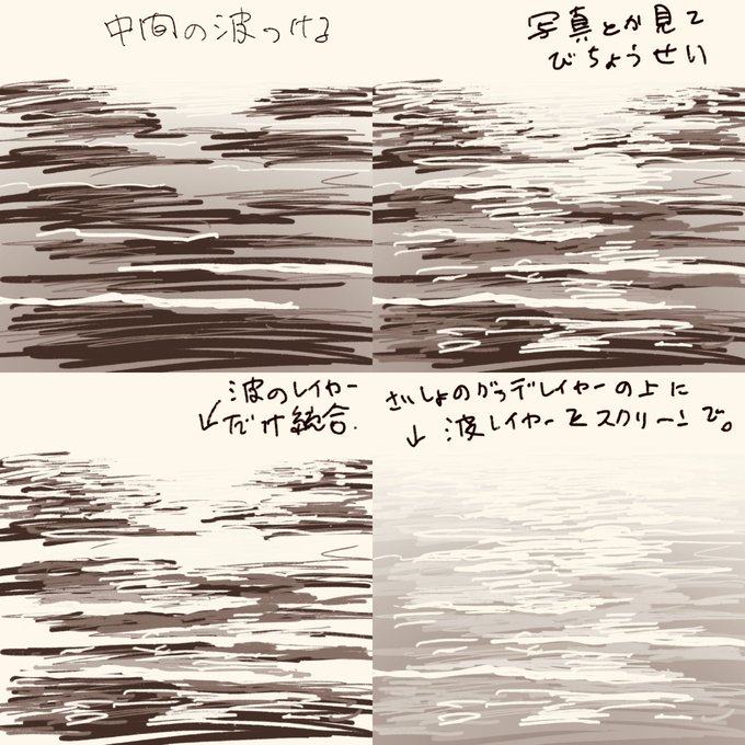 夕暮れの海のtwitterイラスト検索結果
