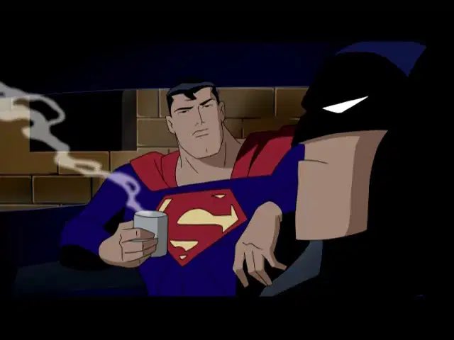Batman: “.... and that’s how my parents died”

Superman: “Damn .. double homicide”