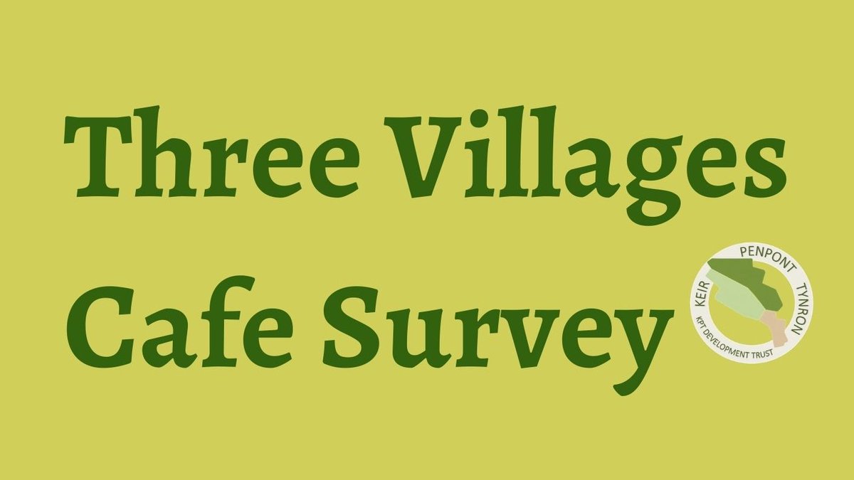 We are currently seeking opinion on the types of dishes, services and activities our communities would like to see provided, in our soon to open, Three Villages community cafe in Penpont.
If you would like to have your say, please follow the link: 
docs.google.com/forms/d/e/1FAI…