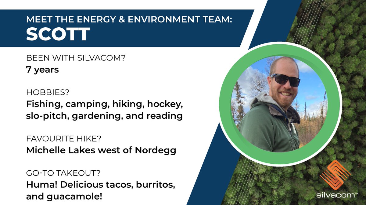 Meet Scott, Senior Environmental Analyst at Silvacom. “Working at Silvacom gives me the opportunity to work on an exciting variety of projects and help provide solutions to achieve environmental and land management objectives for our clients.” #MeetTheTeam