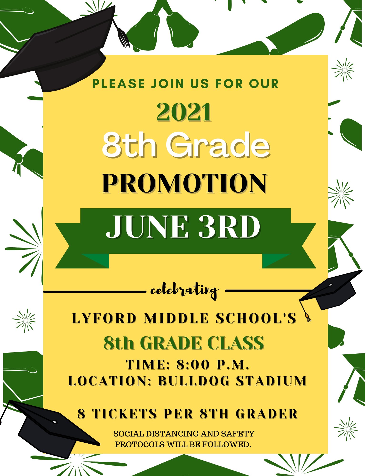 Lyford CISD on Twitter "Lyford Middle School Promotion June 3, 2021 8