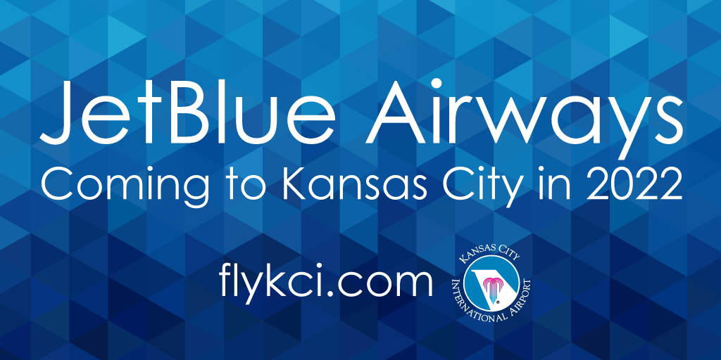 Fly_KansasCity's tweet image. We are pleased to announce that @JetBlue will serve Kansas City in 2022! The carrier intends to provide nonstop service to @BostonLogan and @JFKairport.
flykci.com/newsroom/news-…
