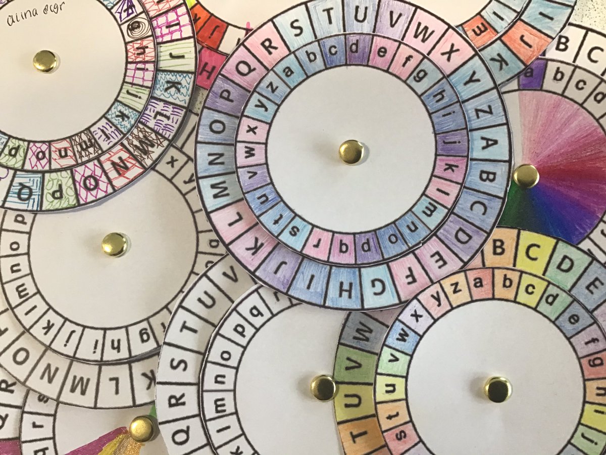 KHPcomputing's tweet image. This week in computing lessons we have been using a Caesar cipher to encrypt messages. The pupils have created some excellent decoder wheels.