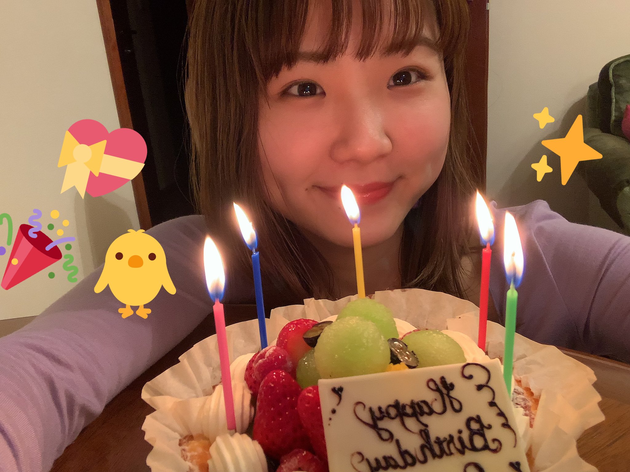 来米紗和 さわさわ 21歳になりました 日付変わってしまった お祝いしてくださった方 ありがとうございます 嬉しい 本当に嬉しい また 明日から頑張ります 21歳になりました 誕生日 ハッピーバースデー ありがとうございました