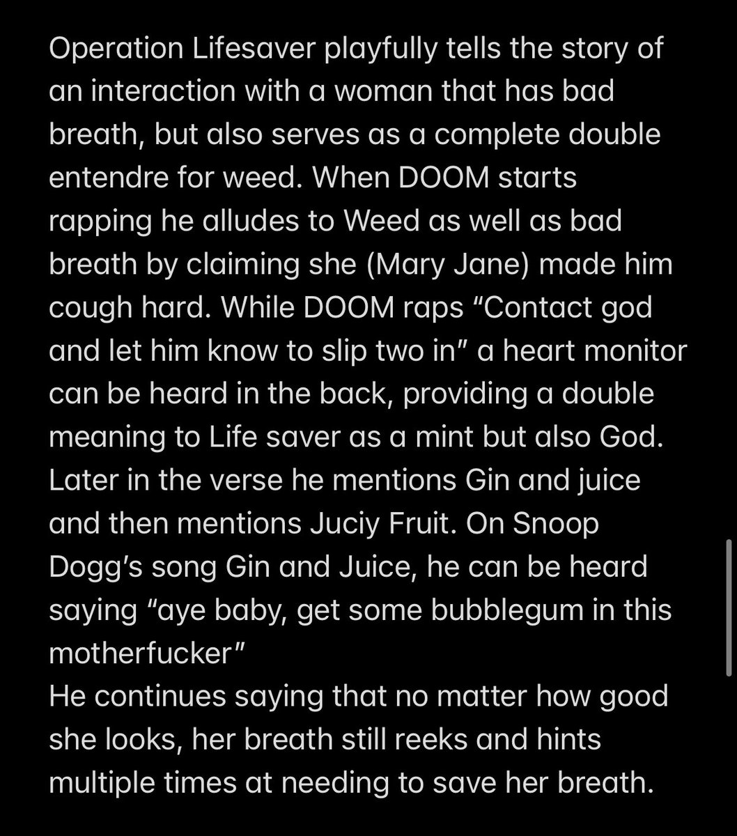 In Madvillainy, there is no story running through every track, but there are powerful themes. It is a continuation of MF DOOM’s villainous persona, but this time he has come together with another dangerous character in madlib.