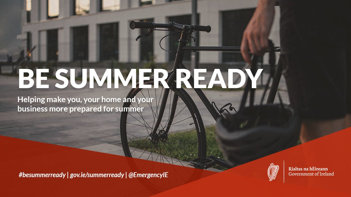 ☀️To enjoy the best of Ireland’s outdoors this summer while ensuring you stay safe, please make sure you’re prepared ahead of time.

See gov.ie/summerready and follow 
@EmergencyIE for more information