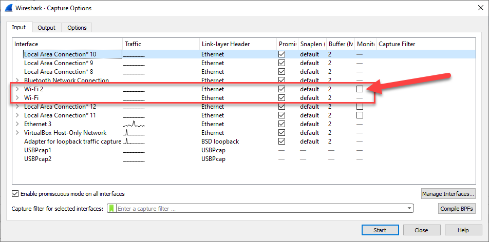 awalding's tweet photo. Say it isn't true! For the first time in the world (for me) I can put a #WiFi interface on Windows 10 into Monitor mode!!!!! Now I can do proper #WLAN captures in #Wireshark - thanks to the #nmap folks for the new version of #npcap - read more: https://t.co/ac89oB82DG https://t.co/7gX15BccaP