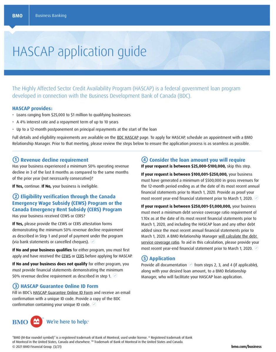 If you are in a highly affected sector and your business has experienced a 50%+ decline in your operating revenues .... please review the criteria and consider this program