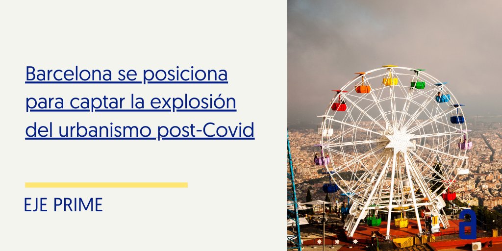 akilesapp's tweet image. #NOTICIAS I 🗣Barcelona se posiciona para captar la explosión del urbanismo post-Covid

#UrbanTechHub busca hacerse un hueco en el mapa mundial del urbanismo y poner la capital catalana como símbolo de innovación apoyándose en las start-ups.

Vía @EjePrime
ejeprime.com/mercado/barcel…
