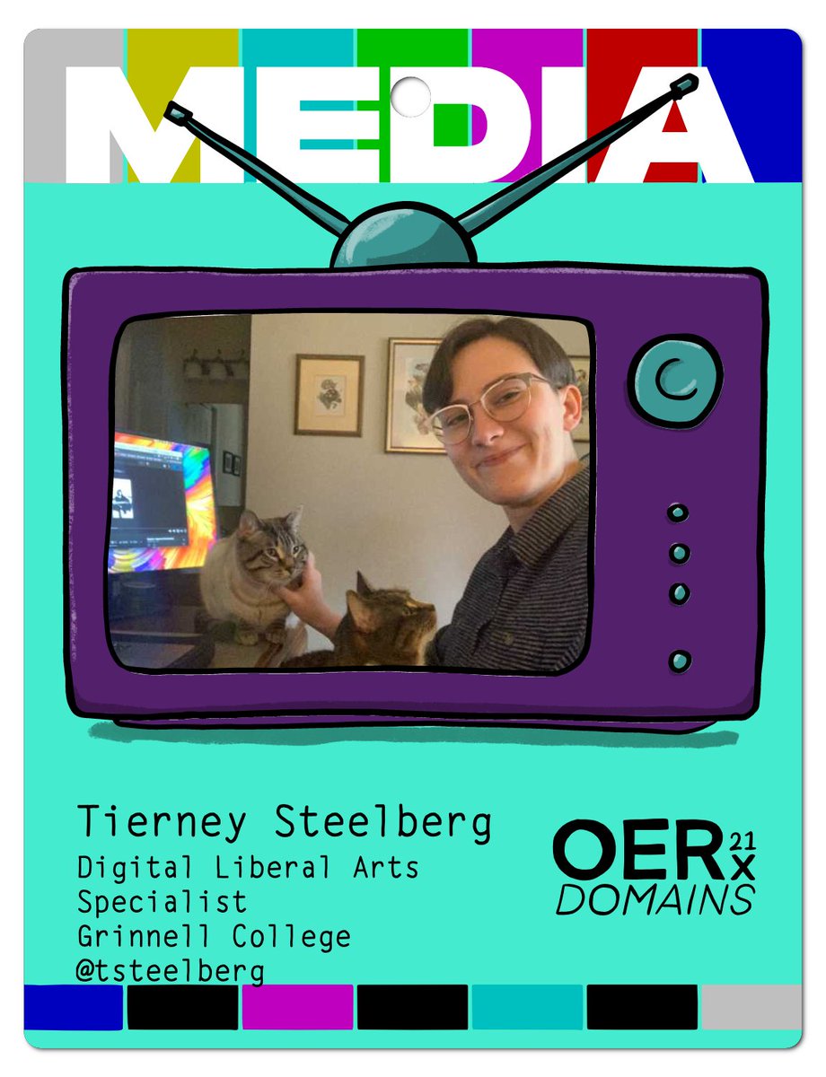 Tierney Steelberg (@tsteelberg) on Twitter photo Excited to be taking in #OERxDomains21 along with <a href="/MorrisPelzel/">Mo Pelzel (@mopelzel.bsky.social)</a> today - it has been a fantastic learning experience so far. (Well worth the early stateside wake-up!) And the TV theme is very fun - check out these virtual badges! Excited to be taking in #OERxDomains21 along with <a href="/MorrisPelzel/">Mo Pelzel (@mopelzel.bsky.social)</a> today - it has been a fantastic learning experience so far. (Well worth the early stateside wake-up!) And the TV theme is very fun - check out these virtual badges!