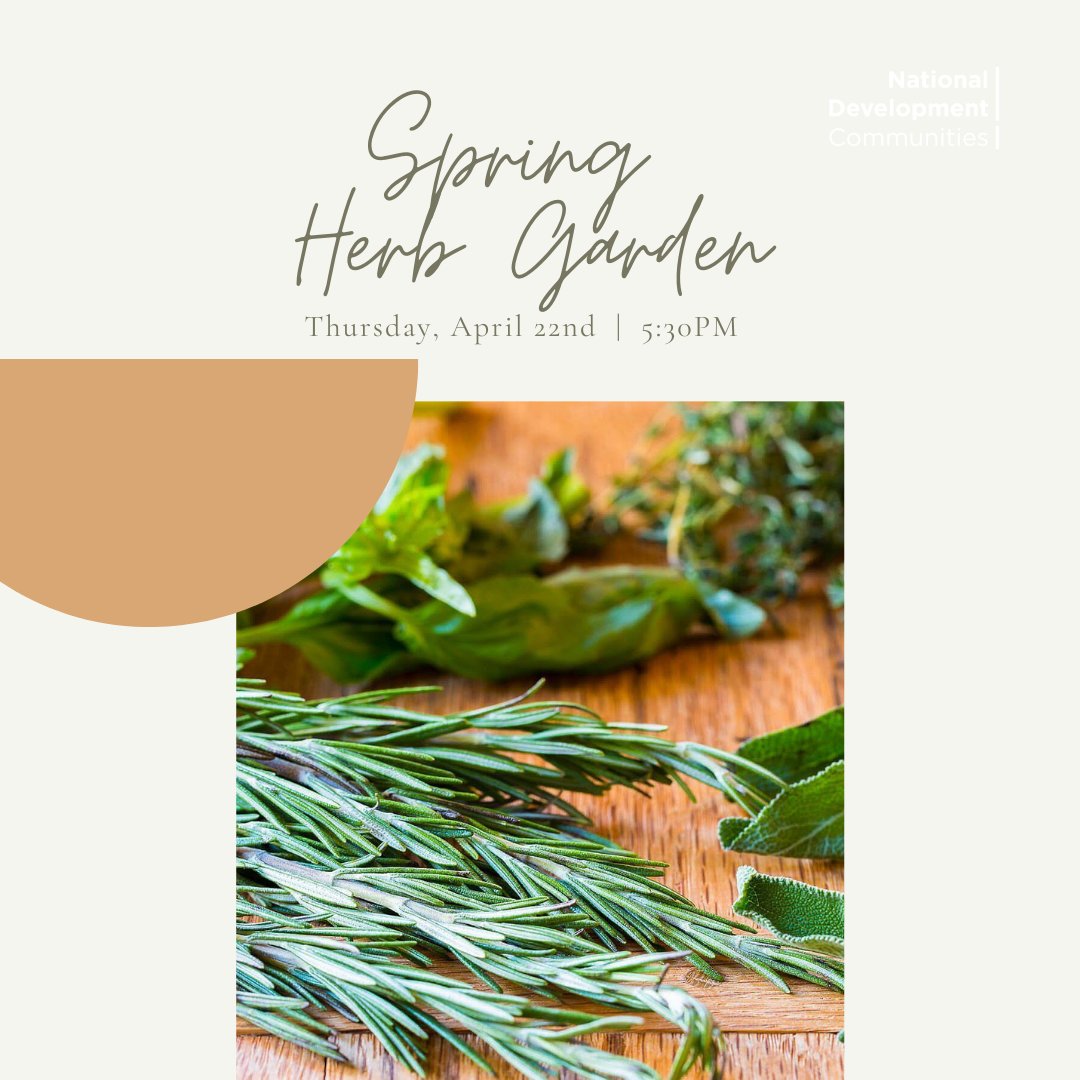 ND Communities is hosting a virtual gardening class 4/22 for residents – so perfect for #EarthDay! The class will include a kitchen herb kit with planter, herbs, soil and drainage stones. RSVP Rent Café #NDVirtualEvents #Zoom #GardeningClass #GrowKit #LoveWhereYouLive