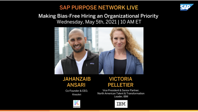 MariaFlaherty01's tweet photo. I am delighted to see that SAP understands the importance in recognising and reducing the bias existing within our organisations and is actively trying to reduce bias and provide equal opportunities. #SAP4Good https://t.co/tyhuiPrLfo https://t.co/BDF22M6cTK