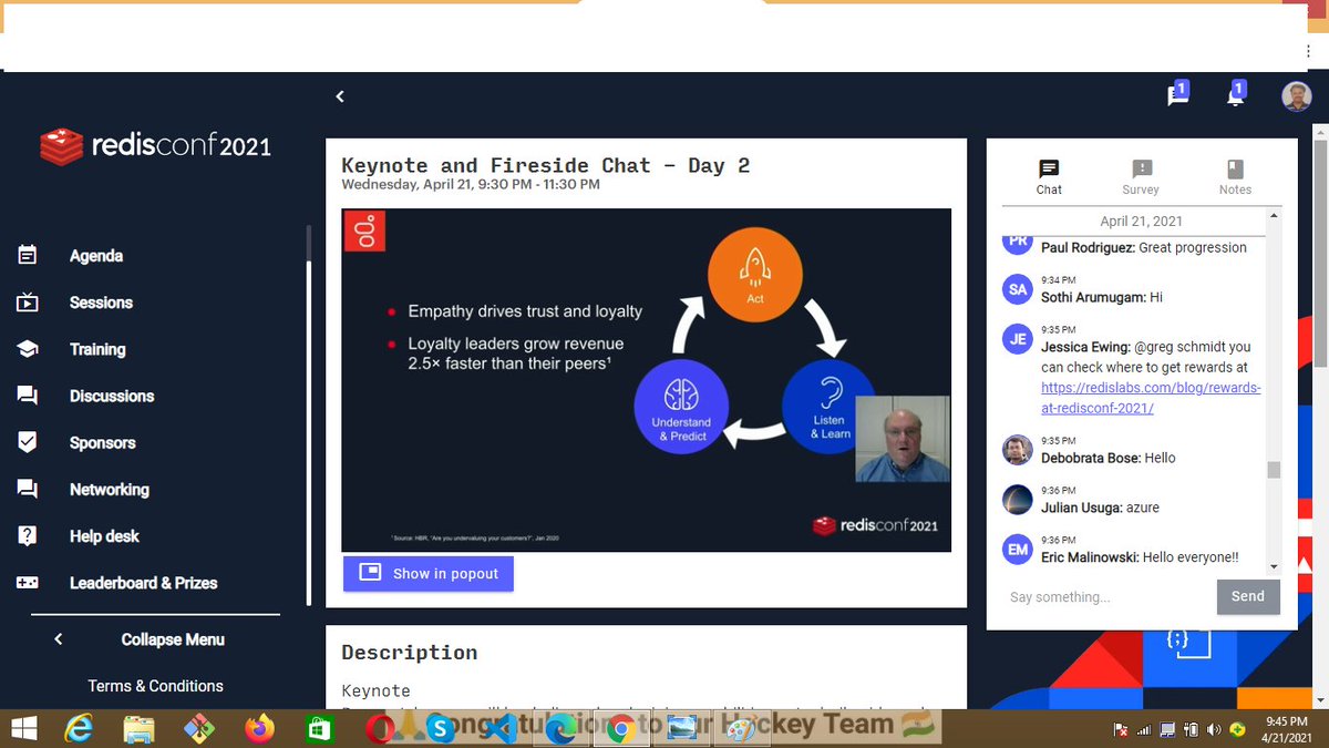 drraghavendra91's tweet image. Enlightening and Illuminating Keynote Talks in addressing the Flagship features  #RedisConf2021 #JuliaLiuson #MikeAnand #DaveAnderson #JeffReed  @RedisLabs