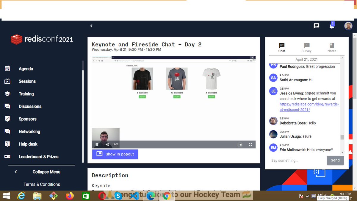 drraghavendra91's tweet image. Enlightening and Illuminating Keynote Talks in addressing the Flagship features  #RedisConf2021 #JuliaLiuson #MikeAnand #DaveAnderson #JeffReed  @RedisLabs