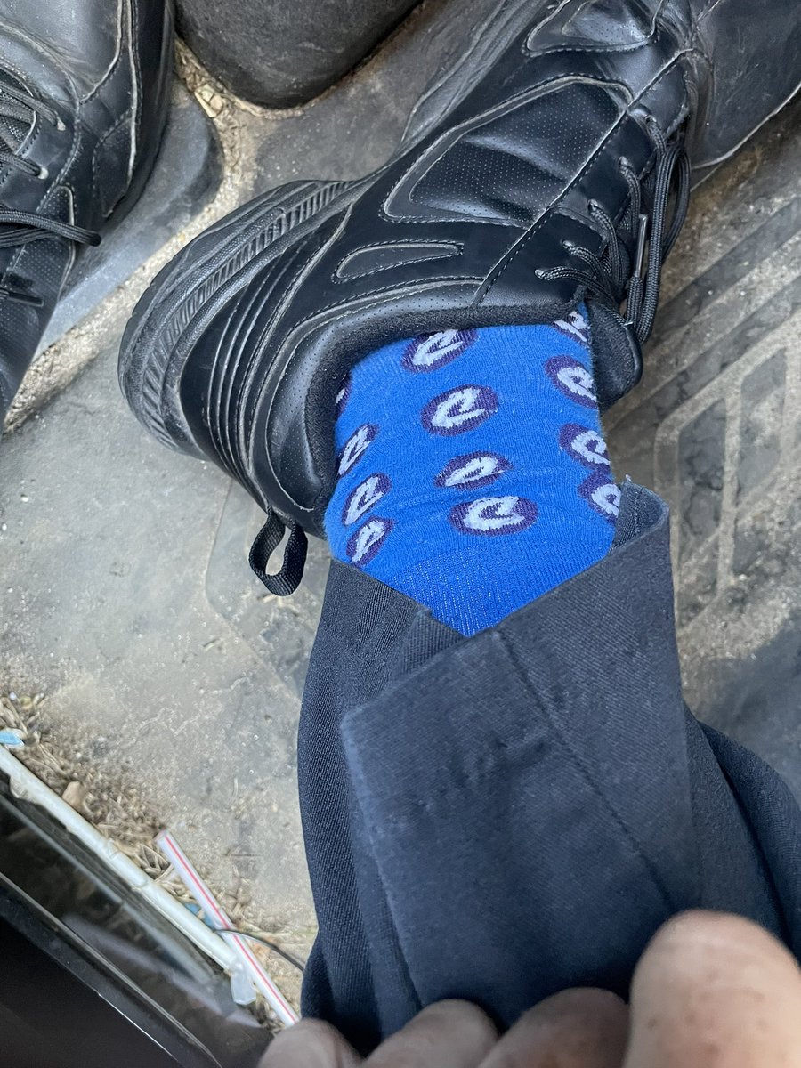 I knew it was #moonday #dgb!!! That’s two in a row I’ve worn these and we’ve pamped hard!!! #digibyte #digibytesockpump #DGB #DiamondHands #diamondsocks #HODL