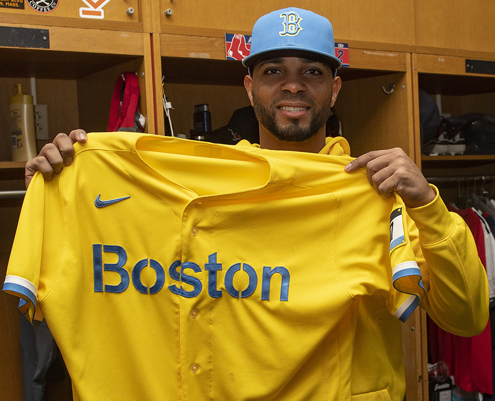 yellow red sox jerseys