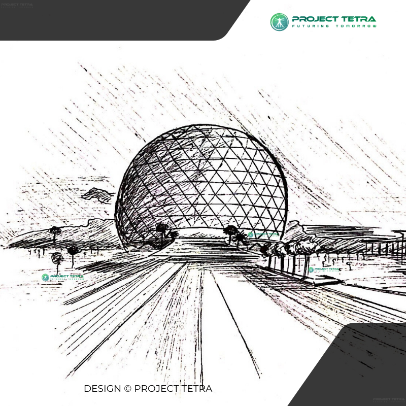 ProjectTetra's tweet photo. A view of the dome at the city center.

#ProjectTetra #FuturingTomorrow 

https://t.co/qAThEjKzK6 https://t.co/d7EkKqldOl