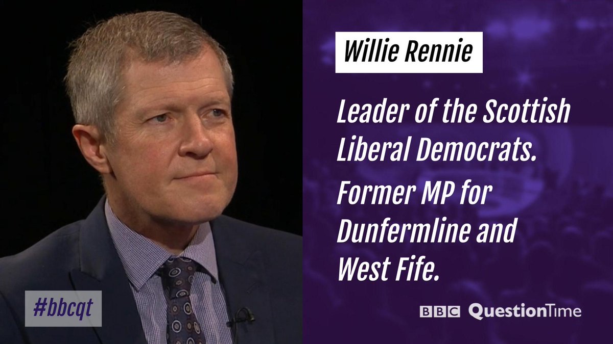 Scottish Liberal Democrat leader  @willie_rennie is with us.  #bbcqt