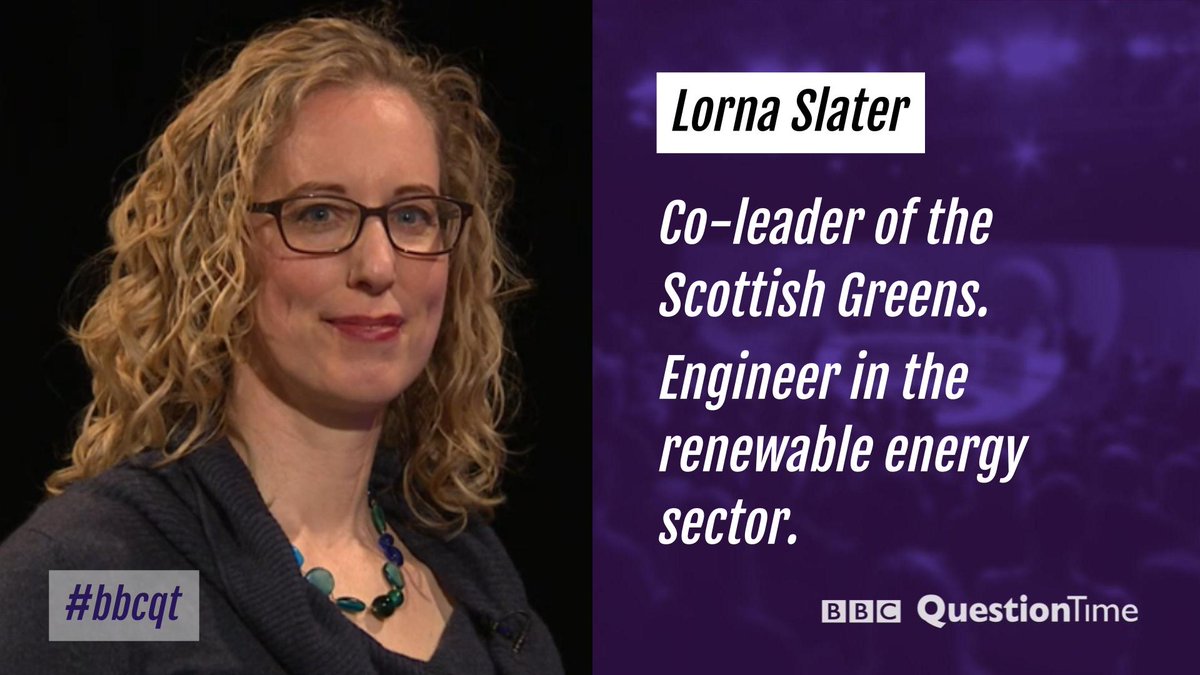 Scottish Greens co-leader  @lornaslater is on the programme.  #bbcqt