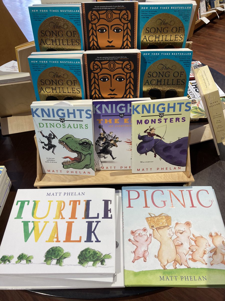 Main Point Books (@mainpoint_books) on Twitter photo This morning’s haul of signed books from <a href="/MillerMadeline/">Madeline Miller</a> and <a href="/MattPhelanDraws/">Matt Phelan</a>. We have great local authors! #circe #songofachilles #turtlewalks #knightsvsdinosaurs #greenwillowbooks This morning’s haul of signed books from <a href="/MillerMadeline/">Madeline Miller</a> and <a href="/MattPhelanDraws/">Matt Phelan</a>. We have great local authors! #circe #songofachilles #turtlewalks #knightsvsdinosaurs #greenwillowbooks