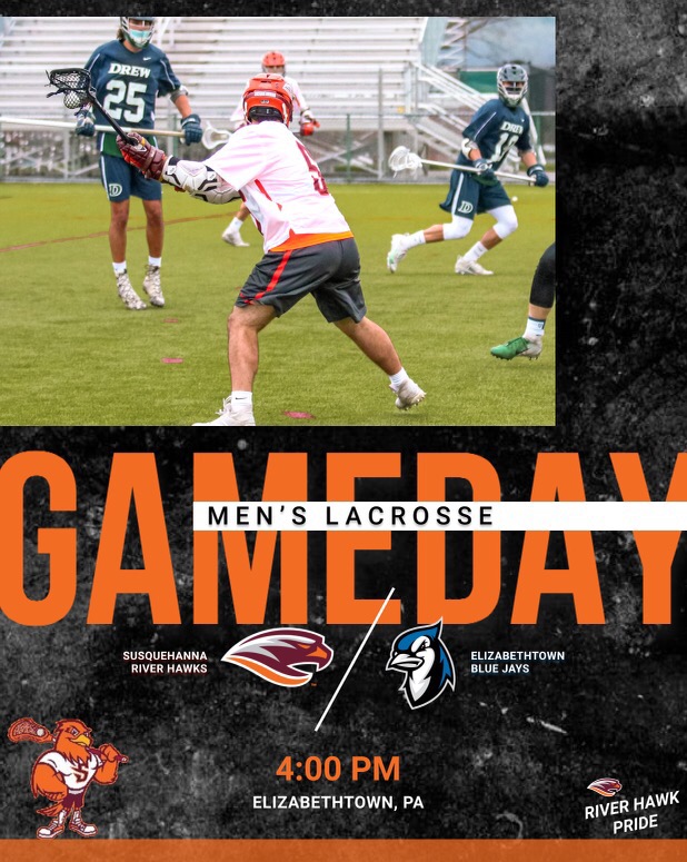It's GAME DAY for <a href="/susquehannamlax/">susquehannamlax</a> TODAY as the River Hawks head to Elizabethtown to take on <a href="/EtownBlueJays/">Etown Athletics</a> in <a href="/LandmarkConf/">Landmark Conference</a> action at 4 pm.

📹: bit.ly/2P8zDLU
📊: bit.ly/3v0y9Tk

#d3lax #gosu #riverhawkpride