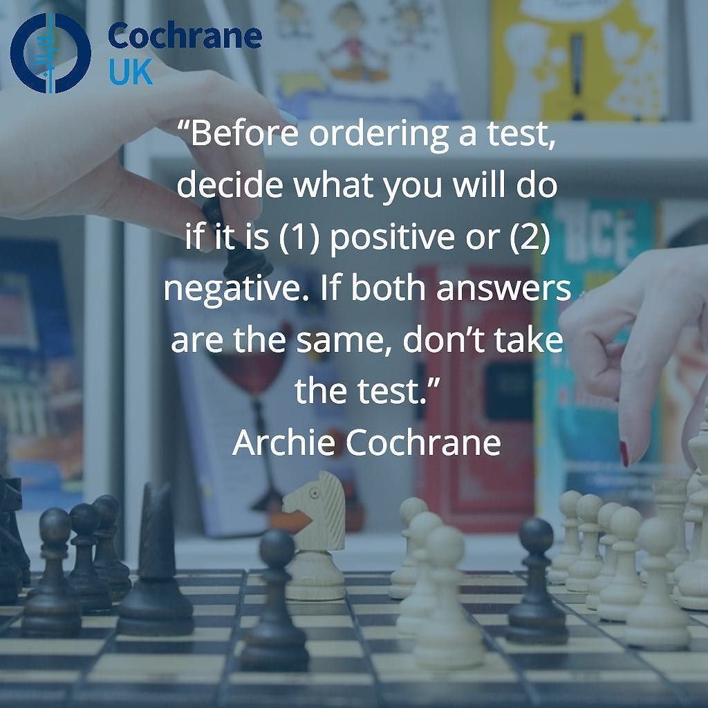 @RespRate16 @reepRN @MattDouglasVail @queenofironyRN @JacCarter3 @JJackson_RN @NurseJustinRN @ccmecourses Here is another pro tip I mentioned last night from Dr. Archie Cochrane about testing.
@CochraneUK @CochraneLibrary @CADTH_ACMTS @lowninstitute @ChooseWiselyCA