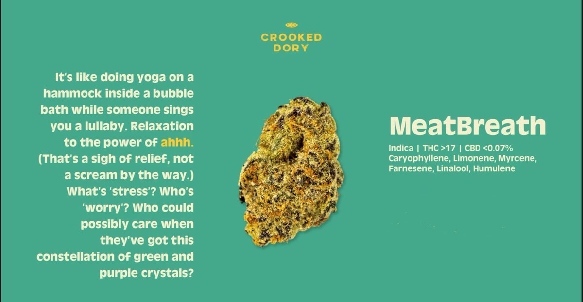 We can’t keep up! We’re pushing out pallets of another drop. Available across retailers in Newfoundland and Labrador this Friday come grab a bag of <a href="/CrookedDory/">CrookedDory</a> MeatBreath! This cultivar’s iconic genetics are breed from Gromer AKA ThugPug, a true legend! 🔥😤
