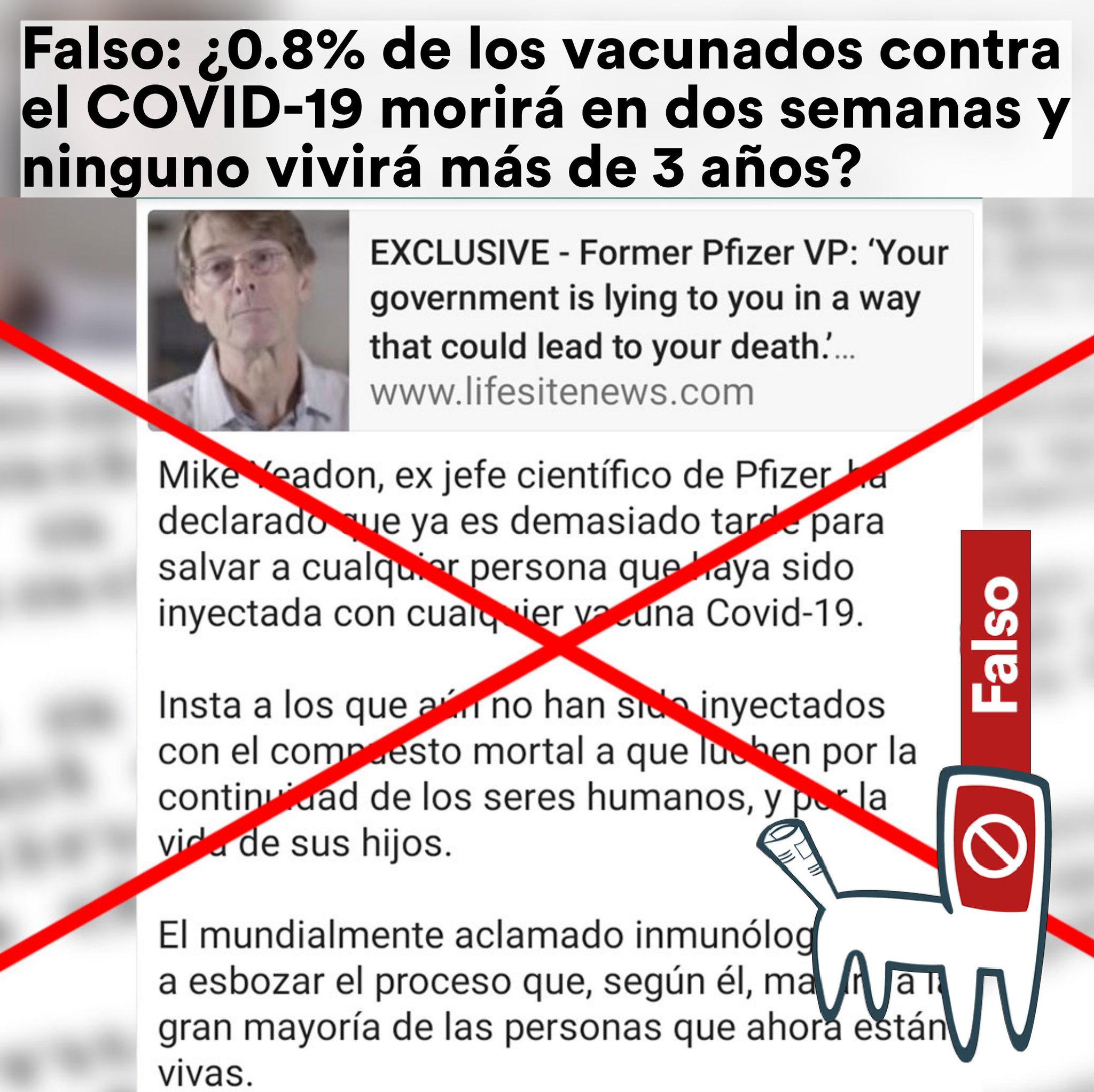 Cazadores de Fake News on Twitter: "Falso: ¿0.8% de los vacunados