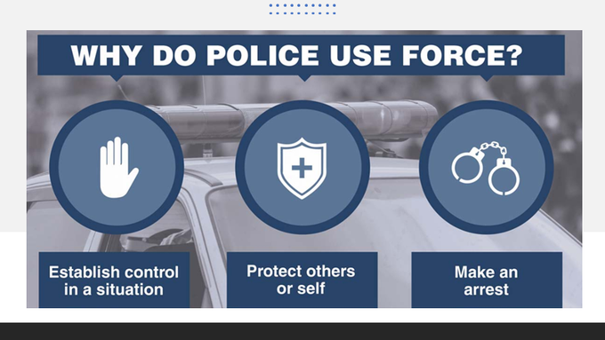 Use of force and use of excessive force are not one and the same. #CRJ201  #MoraineValley  #CRJ201UoF  #PoliceFoundation