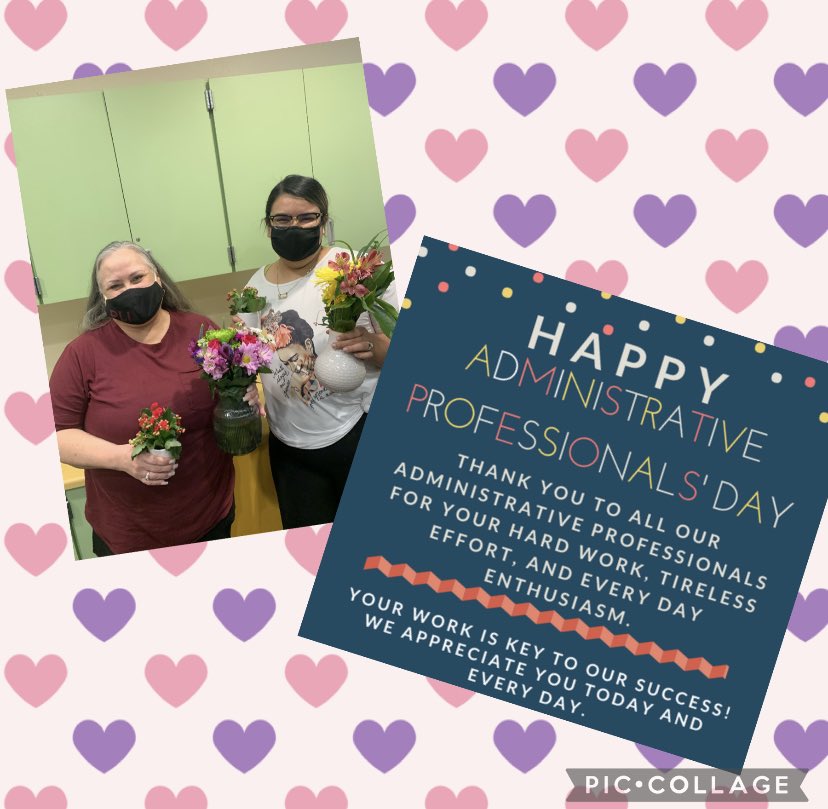 Mrsnchavez's tweet photo. Happy Administrative Professionals Day! Thank you Andrea and Laura for everything that you do every day! #AdministrativeProfessionalsDay https://t.co/ZjNBpLewBl