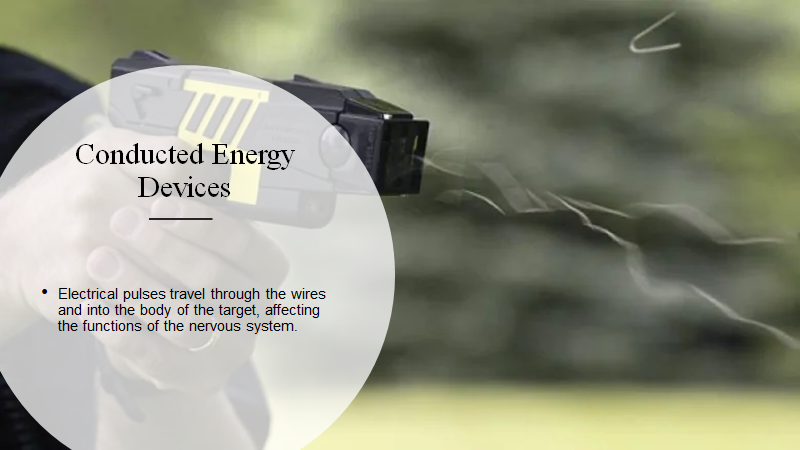 The conducted energy device (CED) is more commonly known as the Taser #CRJ201  #MoraineValley  #CRJ201UoF