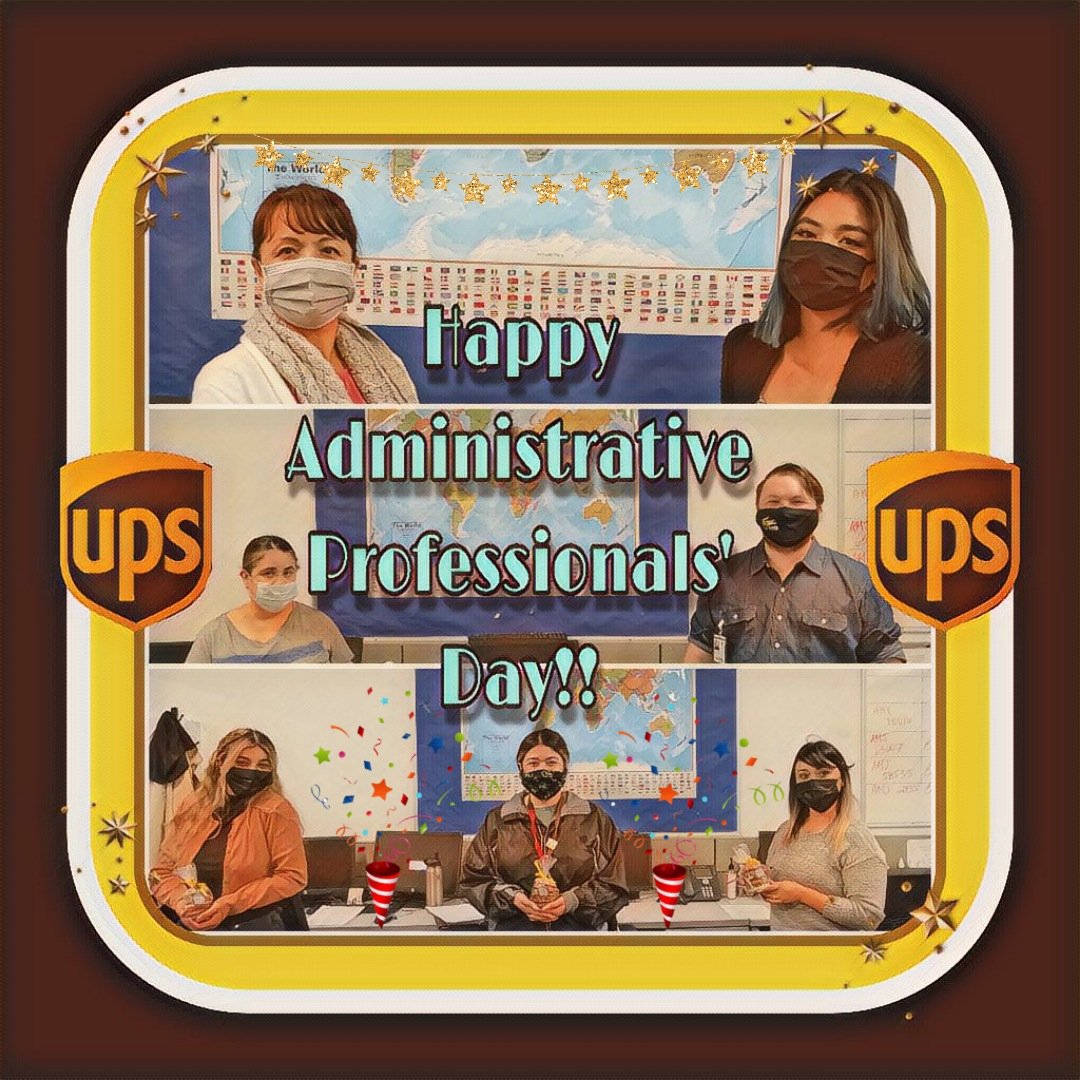 UPSWAHCAINTL's tweet photo. Whats a day without recognizing the best team around! Thank you to all these hardworking Administrative employees on Adminstrative Professionals' day. @CarolBTome @Shelby2017goair @JStanton1907  #UPS  #AdministrativeProfessionalsDay https://t.co/tc9WzQFb9W