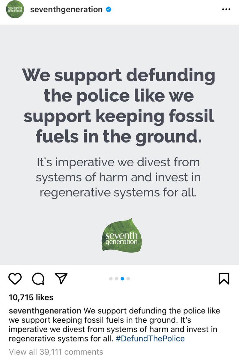 IWasntHere4's tweet photo. Guess it’s time to defund Seventh Generation products...
#BacktheBlue
#BoyCottSeventhGeneration https://t.co/0aFY2lNIOd